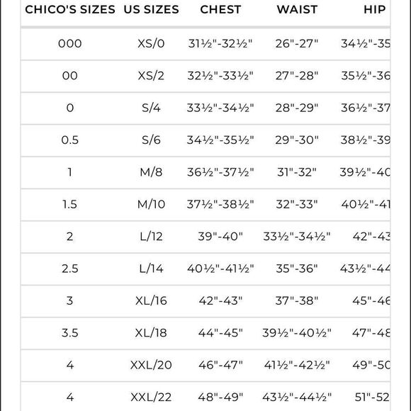 Chico’s SZ 0  Long sleeve top - Picture 9 of 9